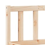 vidaXL Cadre de lit extra long sans matelas 140x210 cm bois massif pin