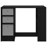 vidaXL Bureau Chêne noir Bois d'ingénierie 100 x 40 x 75 cm