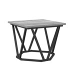 vidaXL Table basse 3 Pièces Gris Sonoma Bois d'ingénierie et acier