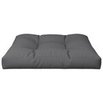 vidaXL Coussin de palette anthracite 70x70x12 cm tissu