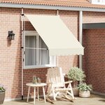 vidaXL Auvent manuel rétractable 150 cm Crème
