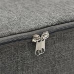 vidaXL Boîtes de rangement 2 Pièces Tissu 70x40x18 cm Anthracite