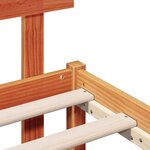 vidaXL Cadre de lit Marron 80 x 200 cm Bois de pin massif