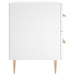 vidaXL Table de chevet blanc 40x35x47 5 cm bois d’ingénierie