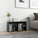 vidaXL Tables de chevet 2 Pièces noir 40x30x40 cm bois d'ingénierie