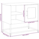 vidaXL Meuble TV vert olive 68x39x60 5 cm acier