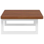 vidaXL Étagère de vasque murale acier et bois de chêne massif