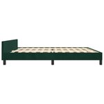 vidaXL Cadre de lit sans matelas vert foncé 200x200 cm velours