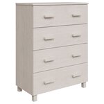 vidaXL Buffet HAMAR Blanc 79x40x103 5 cm Bois massif de pin
