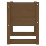 vidaXL Jardinière Marron miel 40x40x52 5 cm Bois massif de pin