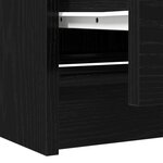 vidaXL Meuble TV noir 40x35x54 cm bois d'ingénierie