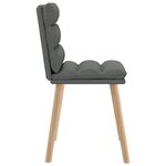 vidaXL Chaises à manger lot de 6 gris foncé tissu