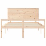 vidaXL Lit pour personne âgée sans matelas 160x200 cm bois massif