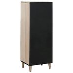 vidaXL Haut Armoire Blanc 40 x 33 x 110 cm bois de manguier massif