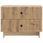 vidaXL Cabinet de chevet Chêne artisanal 62 x 34 5 x 47 5 cm