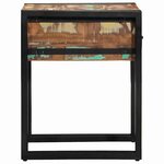 vidaXL Table d'appoint 40 x 40 x 50 cm bois de récupération massif