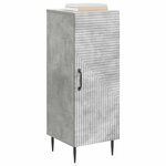 vidaXL Buffet Gris béton 33 x 34 5 x 89 5 cm Bois d'ingénierie