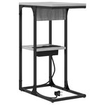 vidaXL Table de chevet Gris sonoma 41.5 x 26 x 60.5 cm