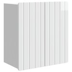 vidaXL Armoire Murale Blanc brillant 59 x 31 x 64 cm Bois d'ingénierie