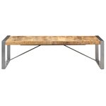 vidaXL Table basse 140x70x40 cm Bois de manguier brut