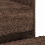 vidaXL Table de chevet chêne marron 45x50x50 cm bois d’ingénierie