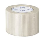 Ruban adhésif armé raja armé fil à fil  110 microns 19 mm x 50 m (lot de 48)