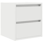 vidaXL Table de chevet murale blanc 38x34x40 cm