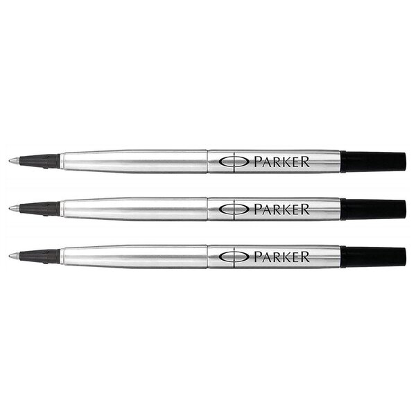 Recharge rollerball Z41 Pointe Moyenne 0 7 mm Noire x 3 PARKER