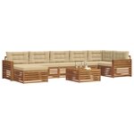 vidaXL Ensemble de canapés d'extérieur 8 Pièces Naturel et Beige