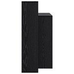 vidaXL Bureau d'ordinateur Chêne noir
