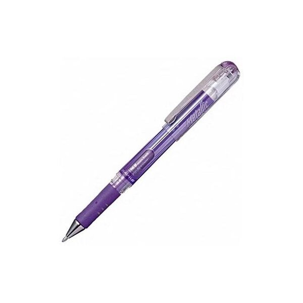 Roller encre gel métallique hybrid gel grip dx  violet x 12 pentel