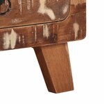 vidaXL Table de chevet 2 Pièces 40x32x46 cm bois massif de récupération