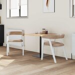 vidaXL Chaises de salle à manger 2 Pièces Blanc 54 x 57 x 73 cm