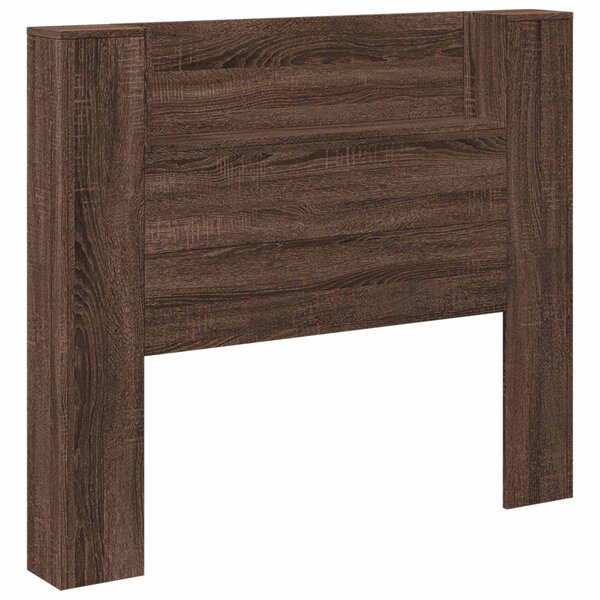 vidaXL Tête de lit Chêne brun 120 x 16 5 x 103 5 cm Bois d'ingénierie