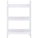 vidaXL Bibliothèque à 3 niveaux blanc 60x27 6x90 5cm bois d'ingénierie