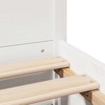 vidaXL Cadre de lit sans matelas blanc 200x200 cm bois massif de pin