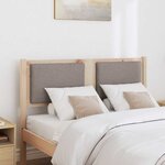 vidaXL Tête de lit Autre Marron 135 cm Bois massif en pin