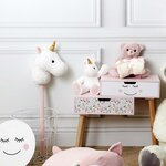Peluche en polyester 30 cm licorne