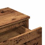vidaXL Table de chevet vieux bois 40x30x39 cm bois d'ingénierie