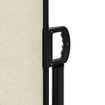 vidaXL Auvent latéral rétractable crème 120x300 cm