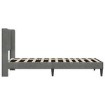 vidaXL Cadre de lit avec tête de lit Gris foncé 80 x 200 cm Velours