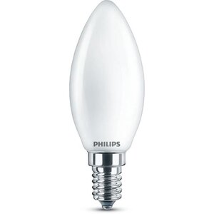 Philips led classic 40w flamme e14 blanc chaud dépolie non dimmable