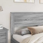 vidaXL Tête de lit Gris Sonoma 180 cm Bois d'ingénierie