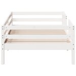 vidaXL Cadre de lit sans matelas blanc 90x200 cm bois de pin massif