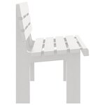 vidaXL Banc de jardin blanc 110x52x71 cm polypropylène