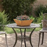 vidaXL Bol de Jardin 40x40x15 cm en Acier Corten