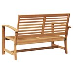 vidaXL banc Marron 110 x 65 x 76 5 cm Bois de teck massif