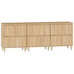 vidaXL Buffets 3 Pièces chêne sonoma 60x35x70 cm bois d'ingénierie