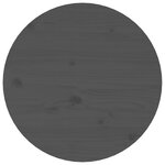 vidaXL Table basse Gris Ø 45x40 cm Bois massif de pin