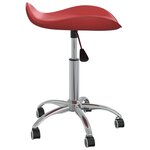 vidaXL Chaises pivotantes à manger lot de 6 bordeaux similicuir